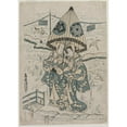 thumbnail image 3 of Torii Kiyonobu II 11x14 Black Modern Framed Museum Art Print Titled - Nakamura Tomijuro and Nakamura Shichisaburo II as the Lovers Agemaki and Sukeroku (1753), 3 of 5