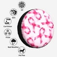 thumbnail image 6 of Kdxio Breast Cancer Ribbons Awareness for Tire Cover Wheel Protectors Tyre Covers Weatherproof Wheel Covers Universal Fit for Trailer Rv SUV Truck Camper Travel Trailers 14 inch, 6 of 8