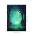thumbnail image 3 of ABPHOTO Polyester Hallween Backdrop for Photography Green Moon Night Photocall Bakcground for Kids Halloween Party Studio Photos 5x7ft, 3 of 4