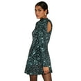 thumbnail image 2 of Dorothy Perkins Womens Sequin Velvet Mini Dress, 2 of 4
