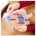 thumbnail image 2 of Women's Short Purse Leather Medium Wallet Leaf Bifold Card Coin Holder Small Purses Buckle Zipper Clutch, 2 of 8
