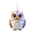 thumbnail image 2 of Anhility Owl Hanging Accessories Ornaments Cute Rearview Mirror Trendy Decor, A Gift for Owl Lovers Car Hanging, 3.14", 2 of 6