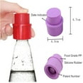 thumbnail image 2 of 2pcs/Set Frizzy Carbonation Keeper Cola Pump Bottle Stopper Beverage Saver Soda Cap Drink Sealer 2PCS BLACK RED, 2 of 8