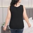 thumbnail image 4 of aidice Plus Size Tank Top 2XL-5XL for Women Sleeveless Crewneck Stretchy Tanks Summer Casual Homewear Sleep Tops, 4 of 4
