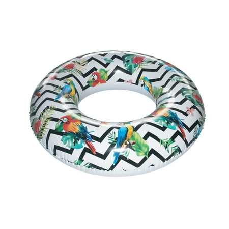 Playtek Toys Tropical Parrot Print Tube Inflatable Pool Float