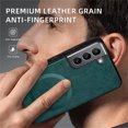 thumbnail image 2 of Allytechgroup Magnetic for Samsung Galaxy S21 Case, Compatible with MagSafe Support Magnetic Car Phone Mount PU Leather Slim Phone Case for Women Men for Samsung Galaxy S21, Green, 2 of 10