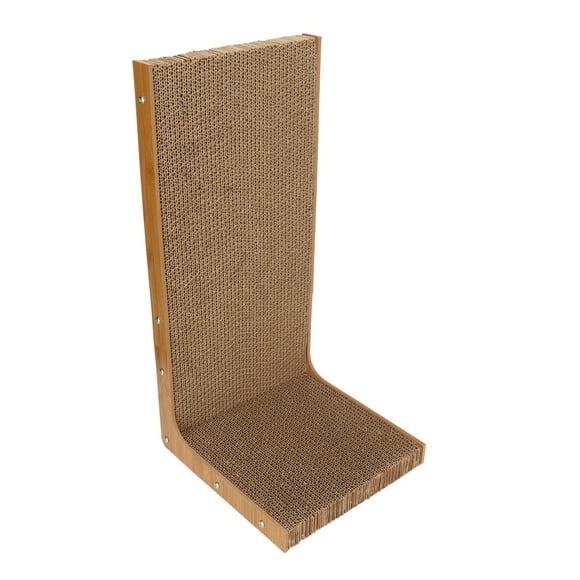 Cat Scratching Board, Grinding Claw Stable Base Cat Corrugated Cardboard for Kittens L Type Small