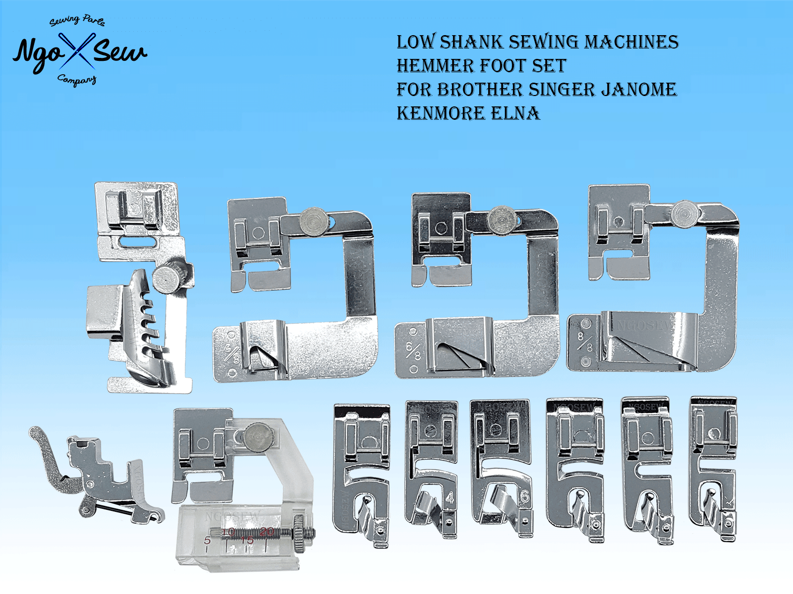 Sewing machine hemmer foot