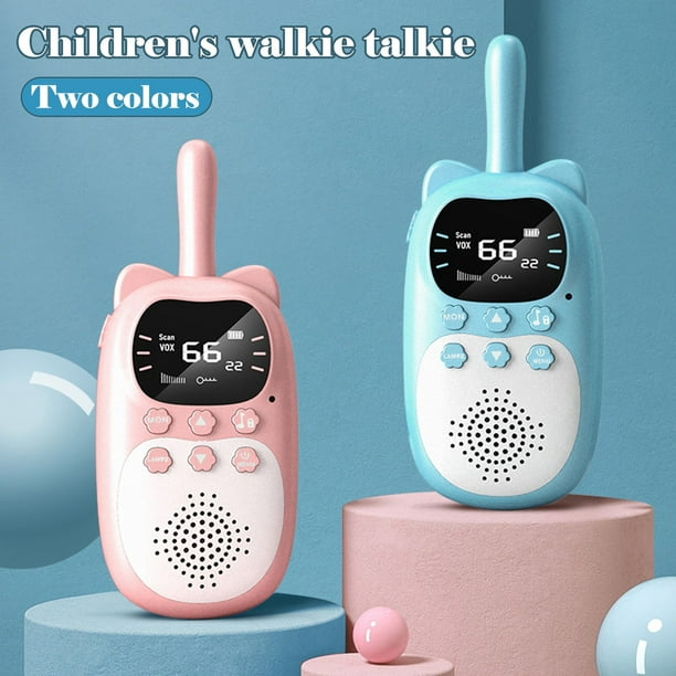 Offres de liquidation de jouets 2022 ! Feltree Talkies-walkies pour enfants  cadeau jouet 3 km longue portée avec recharge USB lampe de poche 