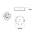 thumbnail image 2 of Unique Bargains 4 Packs Round Bubble Level 19x10mm Mini Circular Bullseye Spirit Levels for Leveling Camera Tripod Telescope, White, 2 of 6