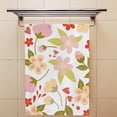thumbnail image 4 of SKYSONIC Fingertip Hand Towels Set of 2 Pcs Beautiful Floral Pattern Absorbent Face Bath Towels for Bathroom Kitchen 30"x15", 4 of 6