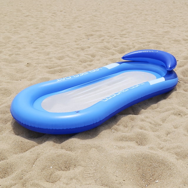 Tumbonas inflables flotantes Ndcxsfigh para nadar en la playa piscina de agua azul