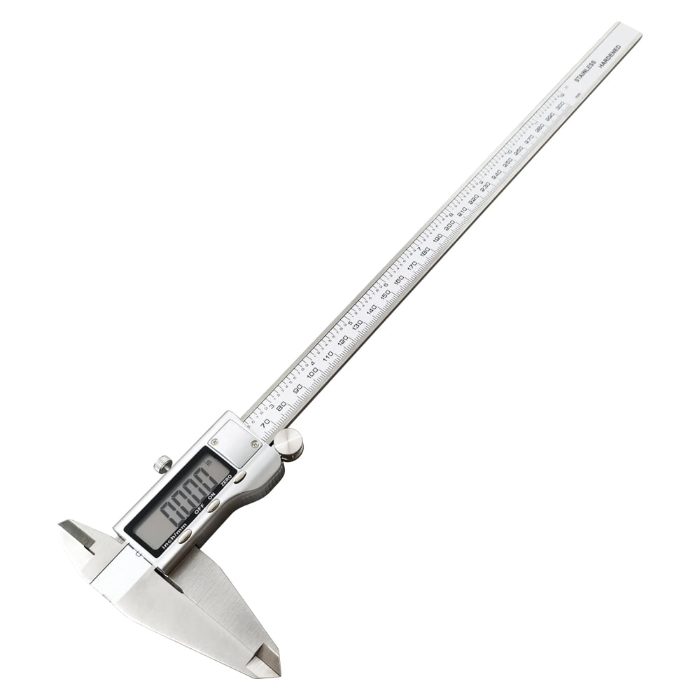 Digital Display Electronic Vernier Caliper 12" Stainless Steel Measuring Tool 300mm