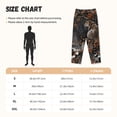 thumbnail image 3 of Gaeub Leopard On Tree Branch Soft Pajama Pants for Women,&nbsp;Wide Leg Comfy Casual Lounge Yoga Capri Pants Wide Leg-Large, 3 of 6