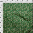 thumbnail image 3 of oneOone Rayon Green Fabric Asian Suzani Sewing Craft Projects Fabric Prints By Yard 56 Inch Wide, 3 of 5