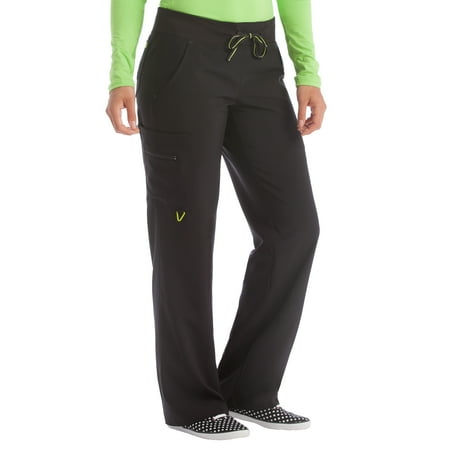 MED COUTURE Women Yoga 1 Cargo Pocket Pant, Color: Black, Size: XL (8747-BLAC-XL)