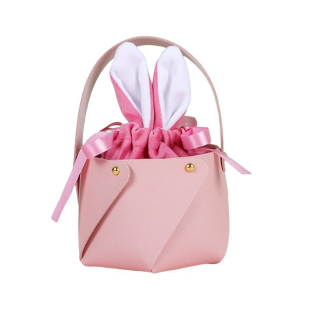 Bolsas de de Pascua, bolsas de comestibles con cordón de oreja de conejo, bolsas de regalo, bolsas de asas con orejas de conejo, bolsas de Rosa Fernando Canasta de Pascua