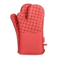 thumbnail image 1 of Guantes de horno Mitones Algodón Estera de aislamiento térmico para microondas Toalla de cocina lavable, Rojo 6 piezas Eigraketly HA003893-01, 1 of 7