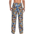 thumbnail image 3 of Picia Colorful Butterfly1 Mens Soft Woven Cotton Elastic Waistband Sleep Pajama Pant Lounge Sleep Pant With Pockets And Drawstring-X-Large, 3 of 9