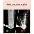 thumbnail image 7 of Hasako Filtered Shower Head with Handheld,9-Spray Setting Detachable Shower Head with 4 Filters for Hard Water - Filter Chlorine, Improve Skin and Hair Texture (4 Filters, Brushed Nickel), 7 of 7