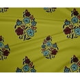 thumbnail image 4 of oneOone Polyester Lycra Fabric Leaves & Floral Block Printed Fabric 1 Yard 56 Inch Wide, 4 of 5