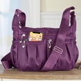thumbnail image 2 of Collections Etc Multi Zippered Pocked Nylon Adjustable Strap Handbag, 2 of 5