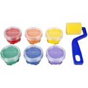 Scribbles Fabric Finger Paint & Roller Kit-Rainbow
