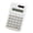 2-White, variant on Standard Calculator 12 Digit Basic Standard Calculators Mini Digital Desktop Calculator With 8-Digit LCD Display, Battery Solar Power Smart Calculator Pocket Size For Home School For Kids