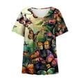 thumbnail image 3 of Patlollav Women'S Plus Size T-Shirts Summer Dressy Casual Blouses Short Sleeve V Neck Tunic Tops, 3 of 6