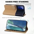 thumbnail image 3 of Cute Cartoon Wallet Phone Case for Samsung Galaxy Note 20 with Card Holder Soft PU Leather Kickstand Cover for Men and Women Magnetic Shockproof Protective with Lanyard, Khaki, 3 of 9