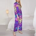 thumbnail image 4 of Junzan Elephant In Tribal Style Print Womens Pajama Sets,Long Sleeve Button Down For Women Pjs 2 Piece, 4 of 9