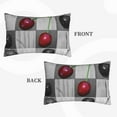 thumbnail image 4 of Balery Cherries Laid Pillow Covers,Bed Pilowcases,Reversible Plush Throw Pillow Covers End Pillow Encasement,Pillow Case - 14"X20", 4 of 9