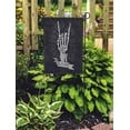 thumbnail image 2 of KDAGR Band Rock Roll Skeleton Hand Music Hard Hipster Symbol Rocker Arm Badge Garden Flag Decorative Flag House Banner 28x40 inch, 2 of 2