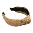 thumbnail image 1 of Diadema Minnieouse tejida a la moda ligera con aro para el pelo para mujer verano Accesorio para el cabello beige, 1 of 6