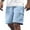 Blue, variant on Youmylove Lightweight Mens Shorts Solid Color Sunscreen Sports Style Sweat Wicking Breathable Quick Drying Men Casual Loose Trendy Shorts Lightweight Work Shorts