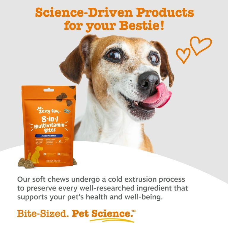 pack) Zesty Paws 8-in-1 Multivitamin Bites for Dogs, for Overall