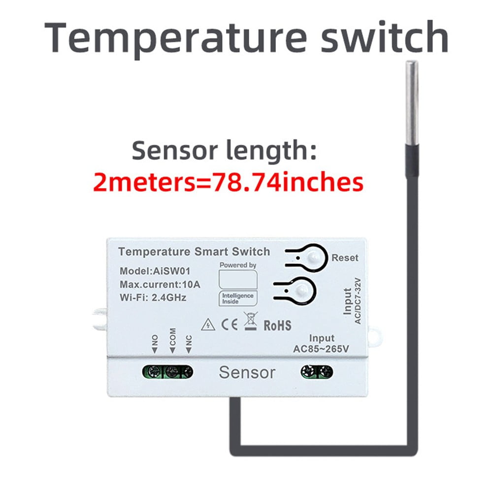 Wifi Temperature And Humidity Sensor With Remote Control Functionality