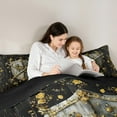 thumbnail image 5 of Homewish Retro Medieval Knight Bedding Comforter Set 2pcs for Boys Girls,Vintage Soldier Sword Twin Comforter Sets Microfiber,Chic Floral Flower Breathable Bedding Set,Lightweight Room Decor, 5 of 8