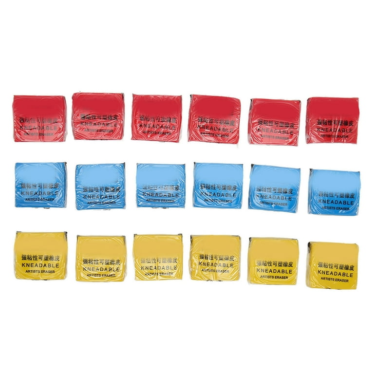  Professional Kneaded Eraser Pack 18PCS Moldable Eraser with  Strong Adhesion Ideal for Artists and Drawing Projects for Erasing Mistakes  with Ease : Office Products