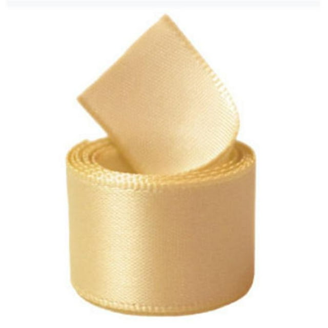 Papilion R07430538061450YD Ruban Satin Simple Face de 1,5 Po, 50 Verges - Chamois