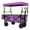 Purple + Steel+2, variant on YANGXUN Heavy Duty Utility Wagon Cart 480Lbs High Capacity Folding Garden Stroller with Sun Shield and Protective Mosquito Cover All Terrain Wheels Orange