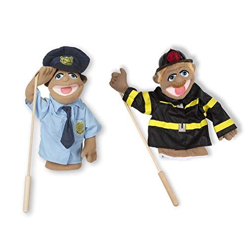 Set de marionetas de rescate Melissa & Doug oficial de poli