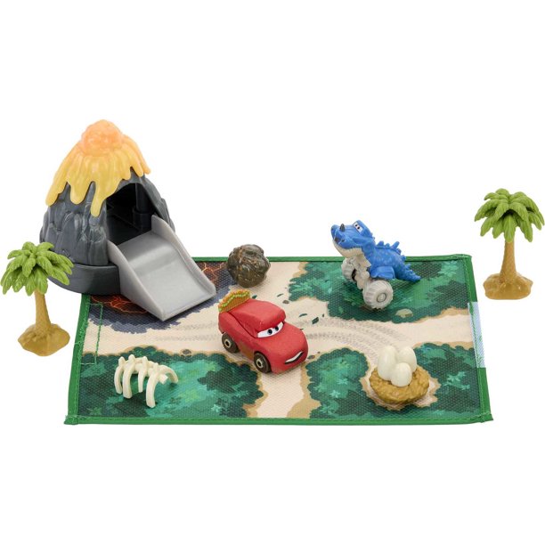 Disney and Pixar’s Cars Toys Mini Racers Dino Park with 2 Cars