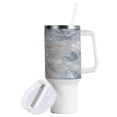 thumbnail image 2 of Water Bottle Insulated Tumblers Water Cup Water Jug Coffee Cup Travel Water Bottle Durable and Fashionable Frozen Fallen Leaves Design, 2 of 8