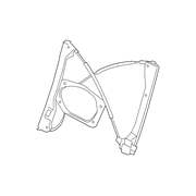 Genuine OE Volkswagen Window Regulator - 1K4-837-461-B
