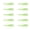 Light Green, variant on CEORPER 10pcs 90mm Fishing Lures Luminous Octopus Soft Baits Rubber Squid Lures