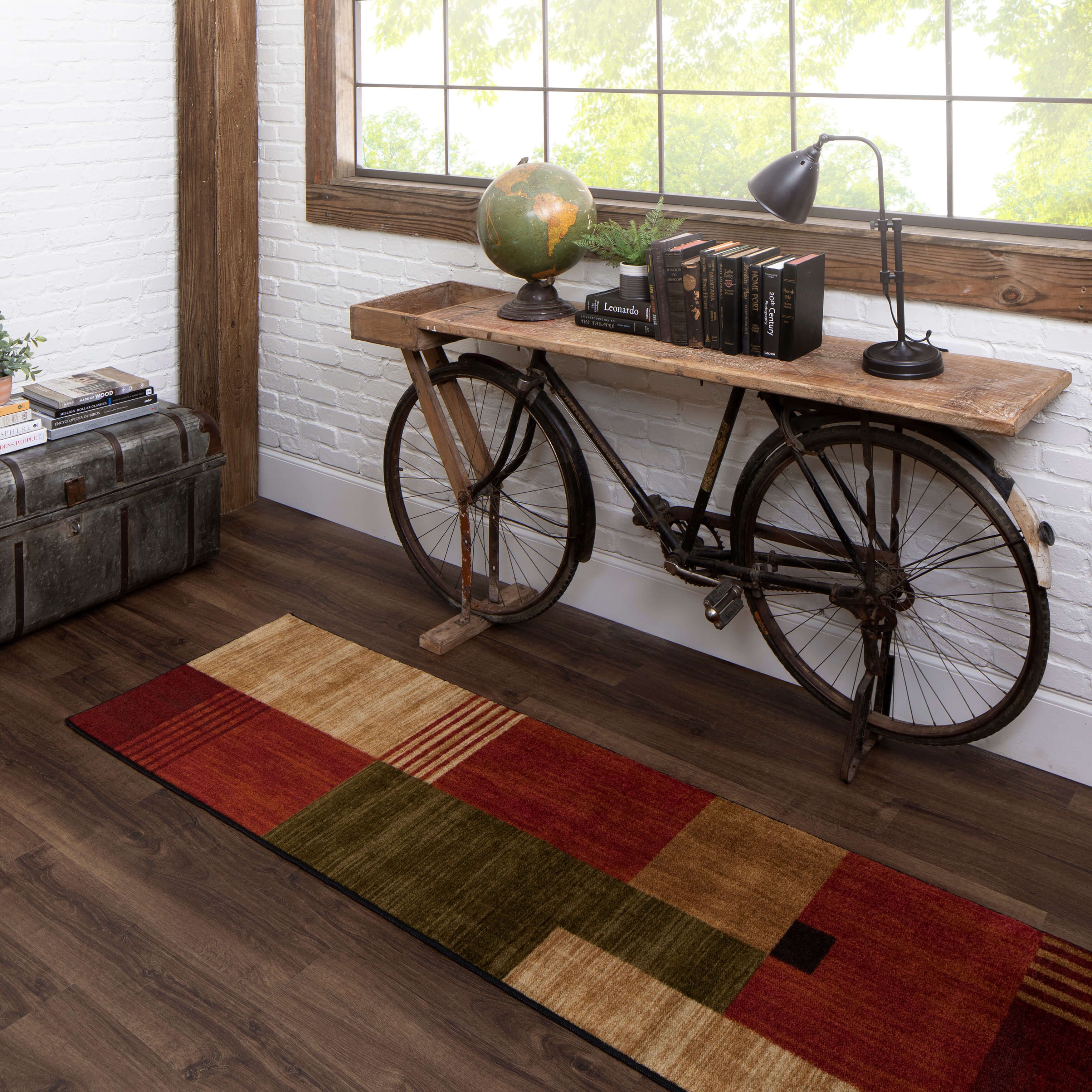 Mohawk Home Alliance Low Pile Non-Slip Stain/Fade Resistant Indoor Area Rug,Multi,2' x 5'