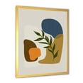 thumbnail image 2 of Designart 'Green Leaf With Botanical Minimalist Shapes' Modern Framed Art Print, 2 of 4