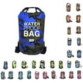 thumbnail image 4 of Sac de Natation Gonflable 2 L Sac Sec Multifonction Grande Capacité Antipoussière Lavable Pochette de Rangement Bouée Sports Nautiques Rose Rouge Camouflage 23x63 cm, 4 of 8