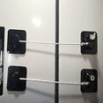 thumbnail image 3 of Cerradura para refrigerador, cerraduras para gabinetes a prueba de bebés con llaves, cerraduras de seguridad para niños para gabinetes, paquete de 4, 3 of 5